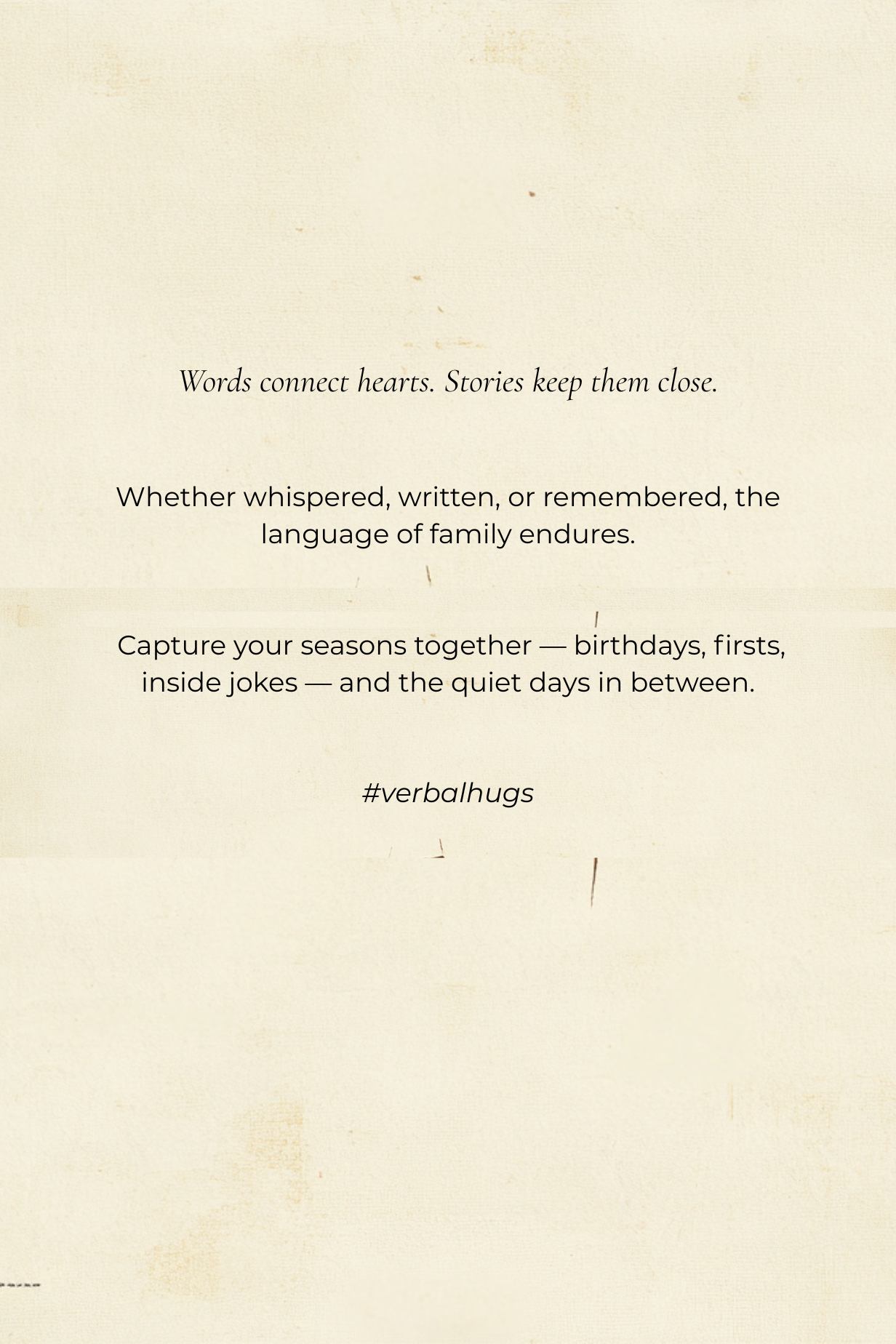 Verbal Hugs: A Family Journal (HardCover)