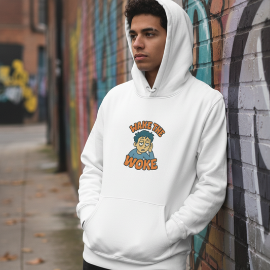 "Wake The Woke" Oversized heavyweight hoodie