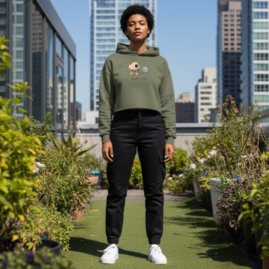 Marcel and Pet AI Crop Hoodie