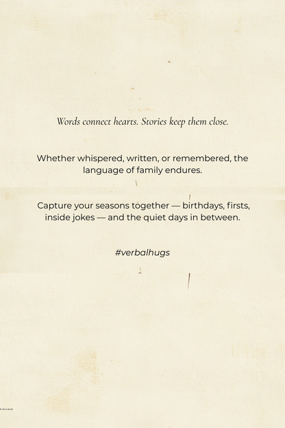 Verbal Hugs: A Family Journal (HardCover)
