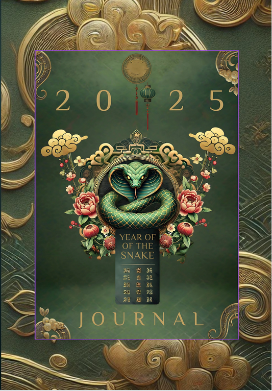 2025 Chinese Zodiac, Year of the Snake Journal, 2025 Planner and Journal (HARDCOVER)